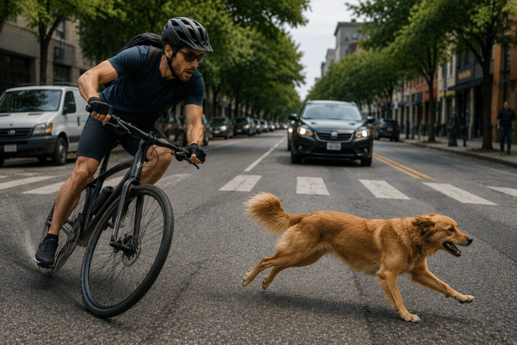 Accidentes De Bicicleta Por Animales En La Vía