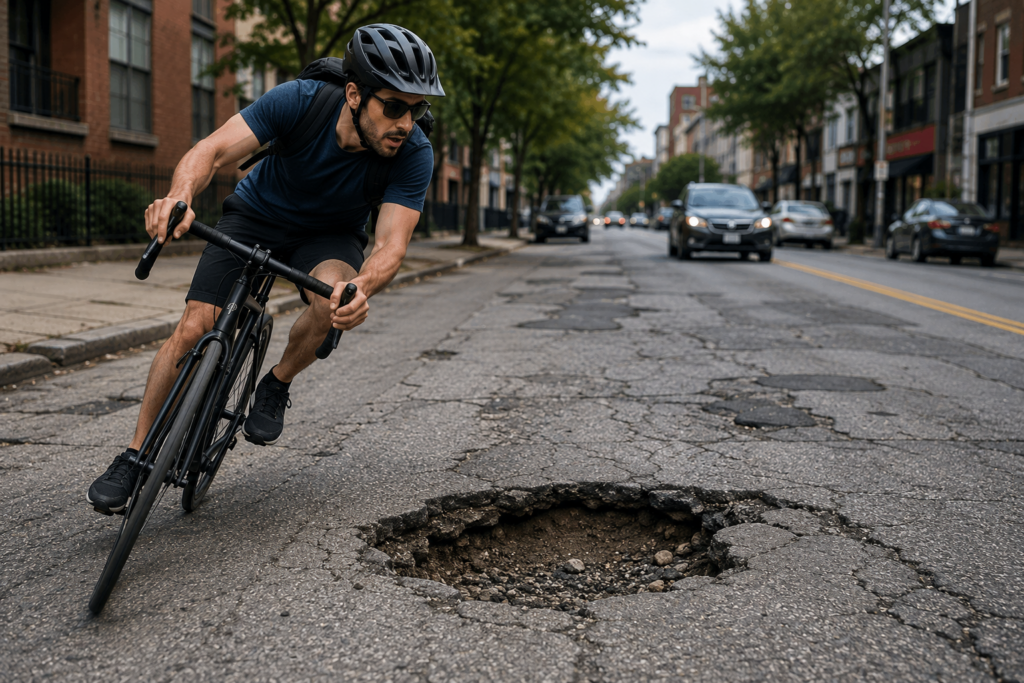 Accidentes De Bicicleta Por Baches Y Calles En Mal Estado