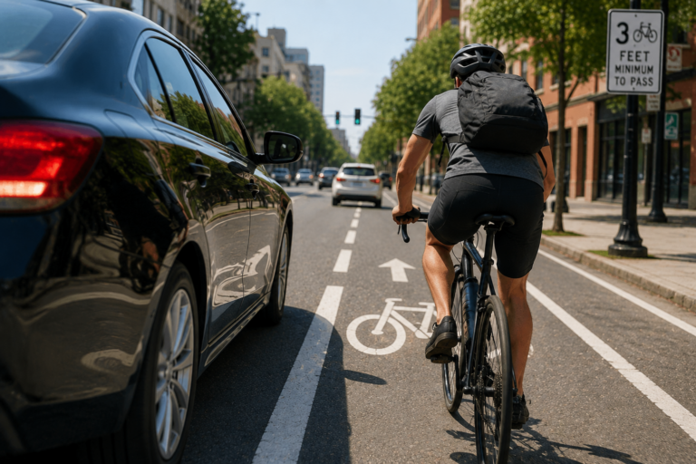 Accidentes De Bicicleta Causados Por Conductores Que No Respetan La Distancia De Seguridad